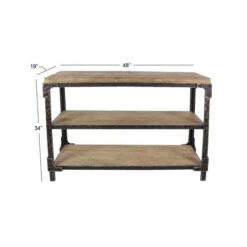 4ft. Brown Industrial Wood Console Table -Michaels Decor Sale D305344S 7