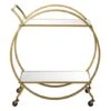 Gold Iron & Mirror Contemporary Bar Cart -Michaels Decor Sale D305374S 1