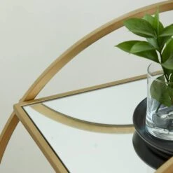 Gold Iron & Mirror Contemporary Bar Cart -Michaels Decor Sale D305374S 8