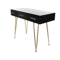 3.5ft. Black Modern Wood Console Table -Michaels Decor Sale D305379S 4