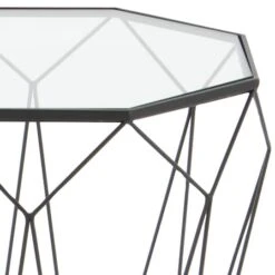 Black Iron Contemporary Accent Table -Michaels Decor Sale D305403S 4