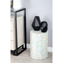 Multicolor Mussel Shells & Wood Contemporary Accent Table -Michaels Decor Sale D305410S 5