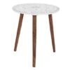White Wood Contemporary Accent Table 2 White Wood Contemporary Accent Table -Michaels Decor Sale D305418S 1