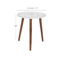 White Wood Contemporary Accent Table 10 White Wood Contemporary Accent Table -Michaels Decor Sale D305418S 3