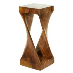 Brown Saur Wood Contemporary Accent Table -Michaels Decor Sale D305420S 2