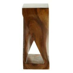 Brown Saur Wood Contemporary Accent Table -Michaels Decor Sale D305420S 4