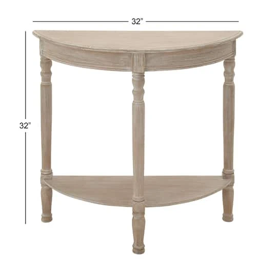 Light Brown Traditional Wood Console Table 7 Light Brown Traditional Wood Console Table - Image 5