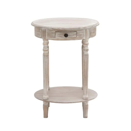 Light Brown Wood Farmhouse Accent Table 4 Light Brown Wood Farmhouse Accent Table - Image 2