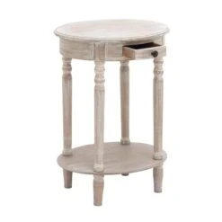 Light Brown Wood Farmhouse Accent Table 12 Light Brown Wood Farmhouse Accent Table -Michaels Decor Sale D305434S 2