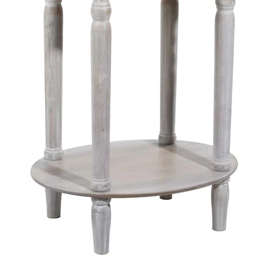 Light Brown Wood Farmhouse Accent Table 6 Light Brown Wood Farmhouse Accent Table - Image 4