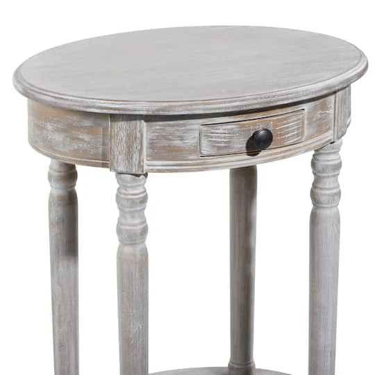 Light Brown Wood Farmhouse Accent Table 7 Light Brown Wood Farmhouse Accent Table - Image 5