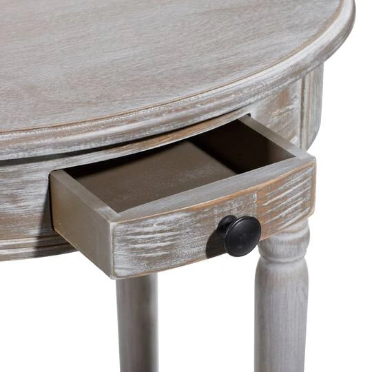 Light Brown Wood Farmhouse Accent Table 8 Light Brown Wood Farmhouse Accent Table - Image 6