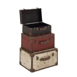 Multicolor Wood Farmhouse Trunk Set -Michaels Decor Sale D305479S 2