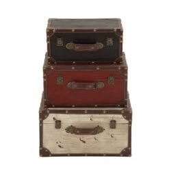 Multicolor Wood Farmhouse Trunk Set -Michaels Decor Sale D305479S 3