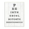 Stupell Industries Bathroom "Pee In The Bowl" Seeing Eye Chart Wooden Wall Plaque -Michaels Decor Sale D313473S 1
