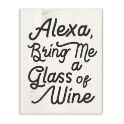 Stupell Industries Alexa Bring Me Wine Distressed Kitchen Wall Plaque 12 Stupell Industries Alexa Bring Me Wine Distressed Kitchen Wall Plaque -Michaels Decor Sale D314134S 1 1