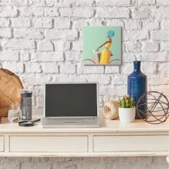 Stupell Industries Summer Girl On Pink Bicycle Wall Plaque -Michaels Decor Sale D315098S 2