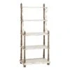 White Wood Farmhouse Shelving Unit -Michaels Decor Sale D317137S 1
