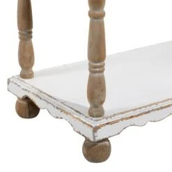 White Wood Farmhouse Shelving Unit -Michaels Decor Sale D317137S 4