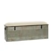 Grey Iron & Fabric Farmhouse Bench -Michaels Decor Sale D317154S 1