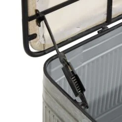 Grey Iron & Fabric Farmhouse Bench -Michaels Decor Sale D317154S 10