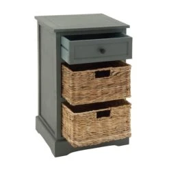 28" Blue Traditional Wooden Storage Unit -Michaels Decor Sale D317185S 3