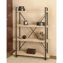 Brown Wood & Metal Industrial Shelving Unit -Michaels Decor Sale D317195S 7