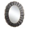 Hello Honey® 31" Black Oval Scalloped Metal Mirror -Michaels Decor Sale D318798S 1