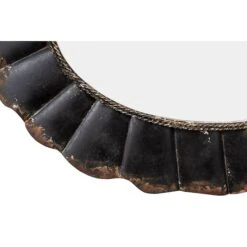 Hello Honey® 31" Black Oval Scalloped Metal Mirror -Michaels Decor Sale D318798S 4