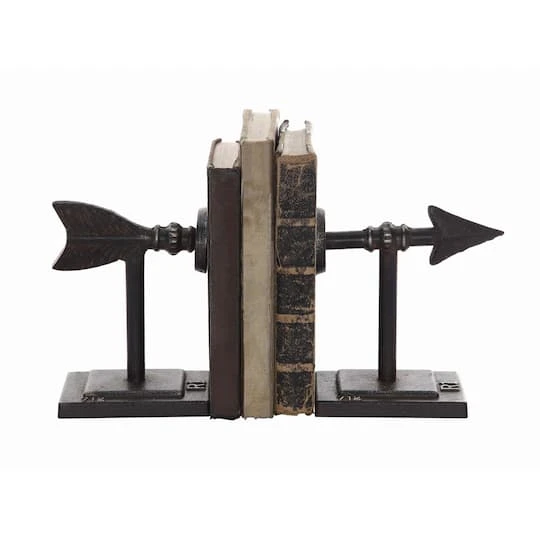 Hello Honey® Bronze Arrow Cast Iron Bookends Set 3 Hello Honey® Bronze Arrow Cast Iron Bookends Set