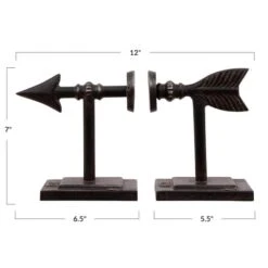 Hello Honey® Bronze Arrow Cast Iron Bookends Set 8 Hello Honey® Bronze Arrow Cast Iron Bookends Set -Michaels Decor Sale D318903S 7