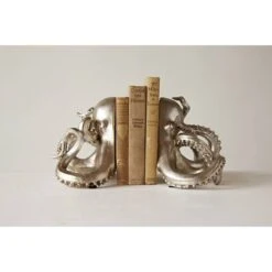Hello Honey® Silver Octopus Shaped Bookends Set -Michaels Decor Sale D319227S 2