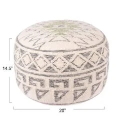 Hello Honey® 12" Kilim Wool Blend Round Pouf -Michaels Decor Sale D319315S 7