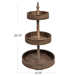 Hello Honey® 27.5" Decorative Wood & Tin 3 Tier Tray -Michaels Decor Sale D319452S 4