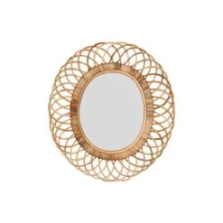 Hello Honey® Oval Woven Bamboo Wall Mirror