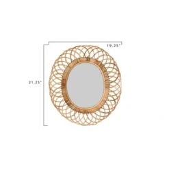 Hello Honey® Oval Woven Bamboo Wall Mirror -Michaels Decor Sale D319723S 9