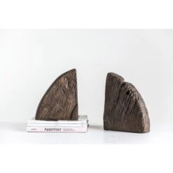 Hello Honey® Found Wood Wheel Cog Bookends Set 12 Hello Honey® Found Wood Wheel Cog Bookends Set -Michaels Decor Sale D319882S 4