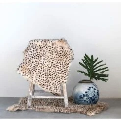 Hello Honey® Leopard Print Goat Fur Rug, 24" X 36" -Michaels Decor Sale D319983S 4