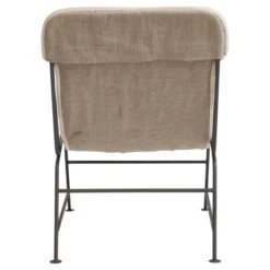 Hello Honey® Reclined Linen Sling Chair With Metal Frame -Michaels Decor Sale D320083S 4