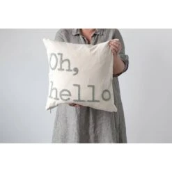 Hello Honey® Oh, Hello Embroidered Cotton Pillow -Michaels Decor Sale D320212S 3