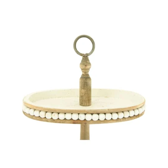 Hello Honey® 30.5" Decorative Oval 3-Tier Wood Tray With Handle 7 Hello Honey® 30.5" Decorative Oval 3-Tier Wood Tray With Handle - Image 5