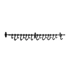 Hello Honey® 4ft. Decorative Forged Metal Wall Rod With 18 Hooks -Michaels Decor Sale D320379S 3