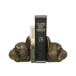 Hello Honey® 5.5" Antique Bronze Dog Bookend Set