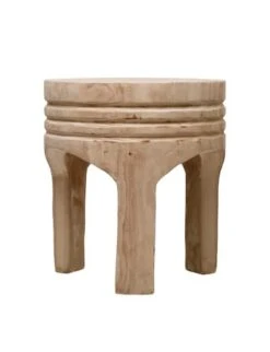 Hello Honey® 16" Paulownia Wood Stool -Michaels Decor Sale D320699S 2