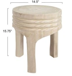 Hello Honey® 16" Paulownia Wood Stool -Michaels Decor Sale D320699S 7