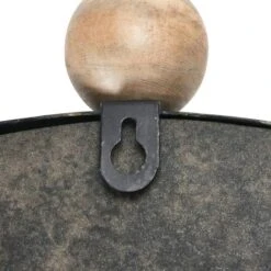 Hello Honey® Black Oval Metal Wall Mirror With Wood Beads -Michaels Decor Sale D321331S 5