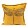 Hello Honey® Mustard Dragonfly Cotton Velvet Pillow -Michaels Decor Sale D321878S 1