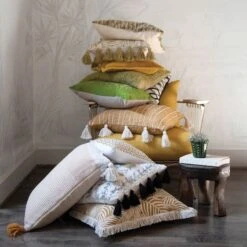 Hello Honey® Mustard Dragonfly Cotton Velvet Pillow 17 Hello Honey® Mustard Dragonfly Cotton Velvet Pillow -Michaels Decor Sale D321878S 4