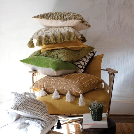 Hello Honey® Mustard Dragonfly Cotton Velvet Pillow 9 Hello Honey® Mustard Dragonfly Cotton Velvet Pillow - Image 7