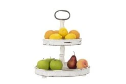 Hello Honey® 18.5" Distressed Cream Wood 2-Tier Tray -Michaels Decor Sale D321935S 29